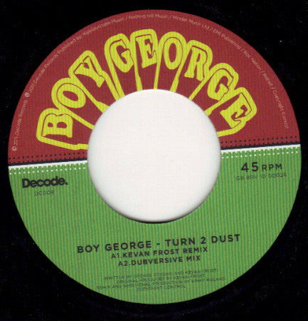 Boy George : Turn 2 Dust (7", Single)