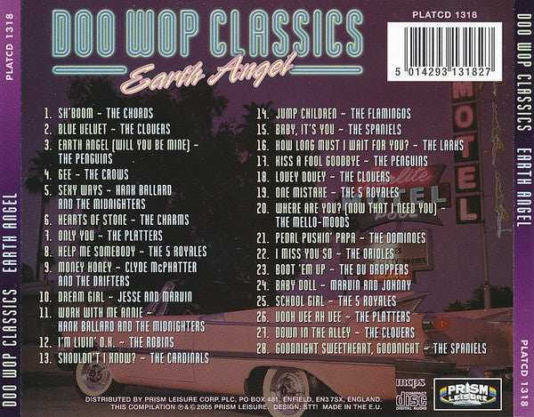 Various : Doo Wop Classics - Earth Angel (CD, Comp)