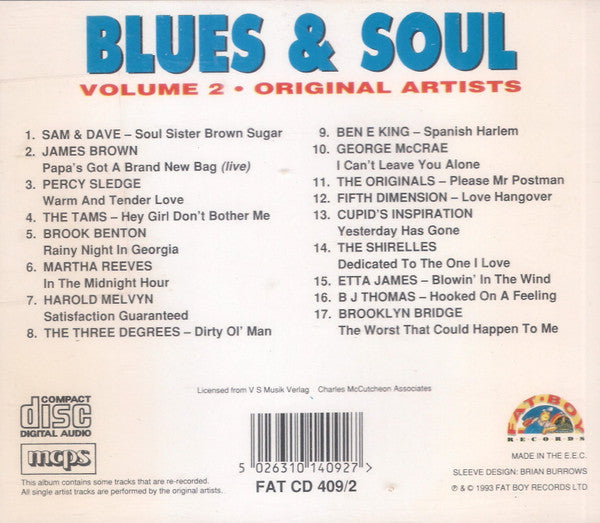 Various : Blues & Soul - 17 Classics - Volume Two (CD, Comp)