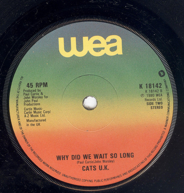 Cats U.K. : Sixteen Looking For Love (7", Single)