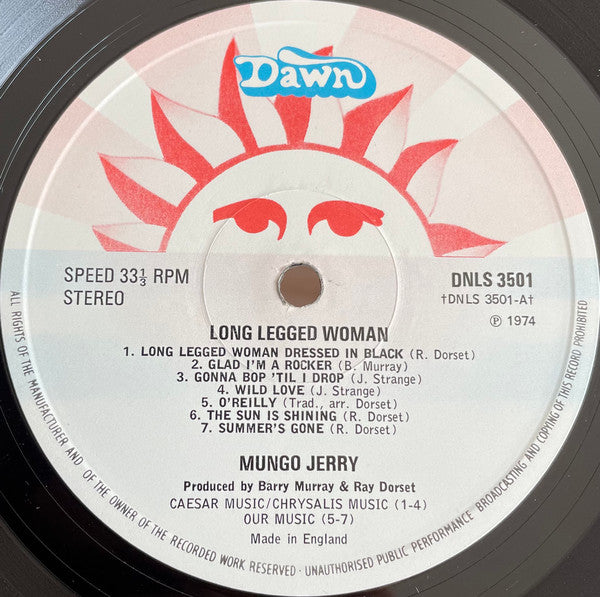 Mungo Jerry : Long Legged Woman (LP, Album)