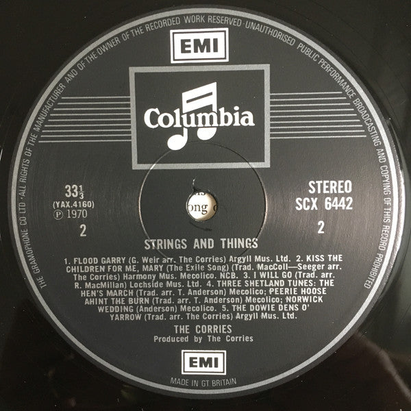 The Corries : Strings And Things (LP, Album)