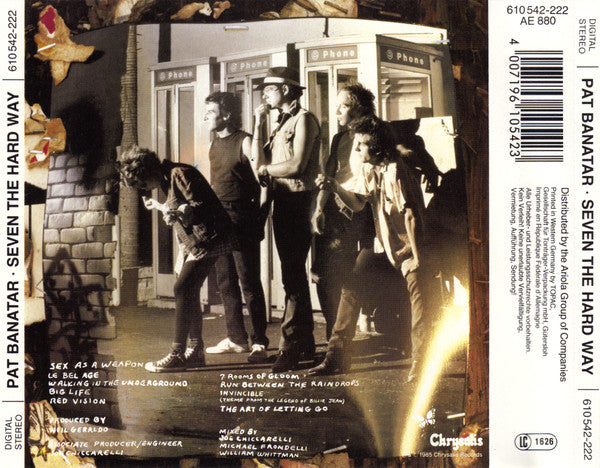 Pat Benatar - Seven The Hard Way (CD) (Good Plus (G)) - DaddyPop