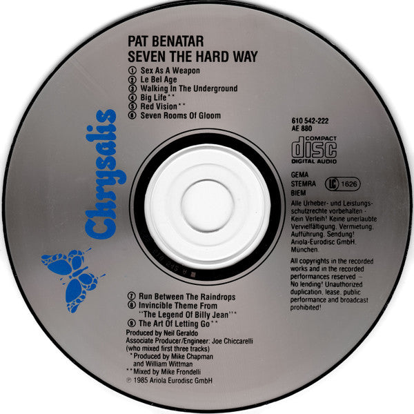 Pat Benatar - Seven The Hard Way (CD) (Good Plus (G)) - DaddyPop