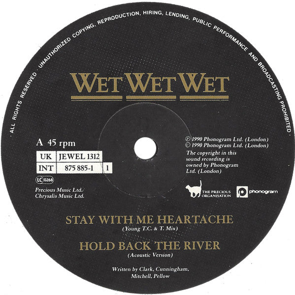 Wet Wet Wet : Stay With Me Heartache / I Feel Fine (12")