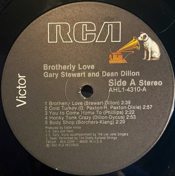 Gary Stewart And Dean Dillon : Brotherly Love (LP, Album)