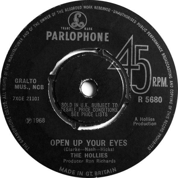 The Hollies : Jennifer Eccles (7", Single, 4-P)