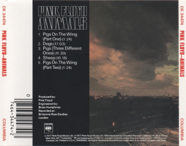 Pink Floyd : Animals (CD, Album, RE, Pit)