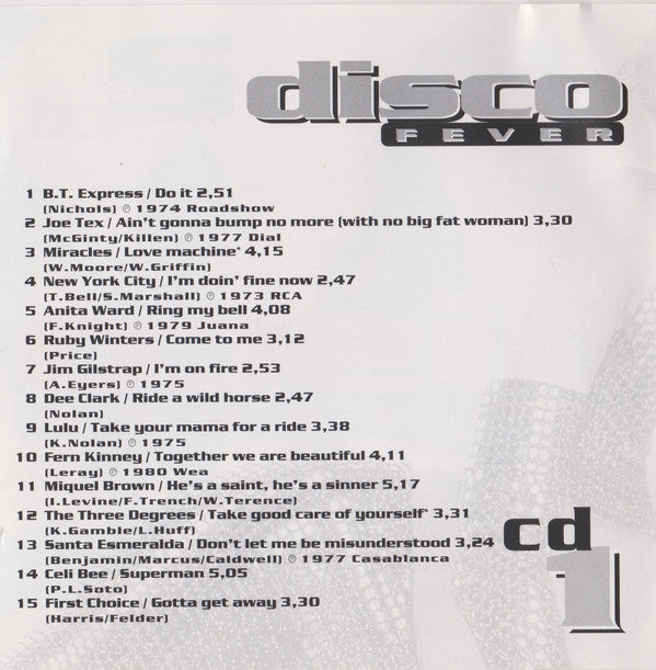 Various : Disco Fever (2xCD, Comp)