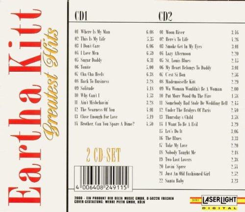 Eartha Kitt - Greatest Hits (2xCD) (Very Good Plus (VG)) - DaddyPop