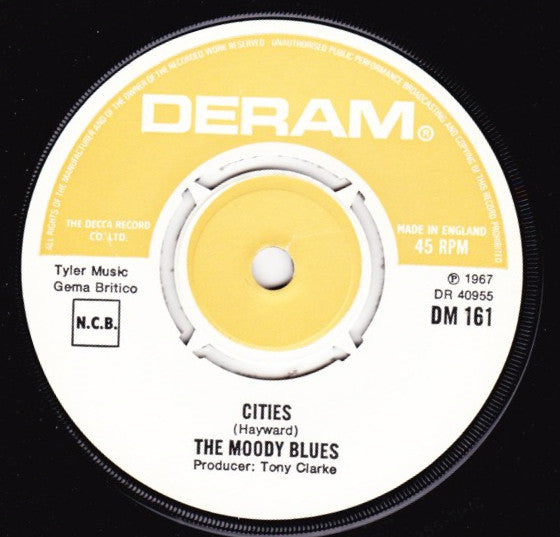 The Moody Blues : Nights In White Satin (7", Single, RE, Pus)