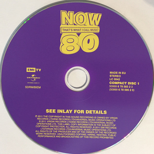 Various : Now That's What I Call Music! 80 (2xCD, Comp)