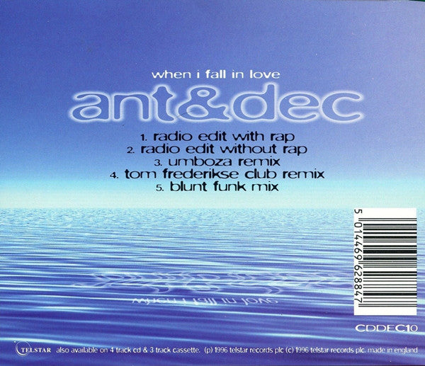 Ant & Dec - When I Fall In Love (CD) (Very Good Plus (VG)) - DaddyPop