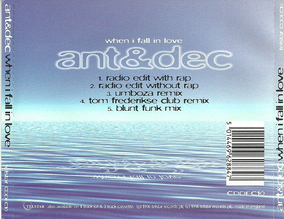 Ant & Dec - When I Fall In Love (CD) (Very Good Plus (VG)) - DaddyPop