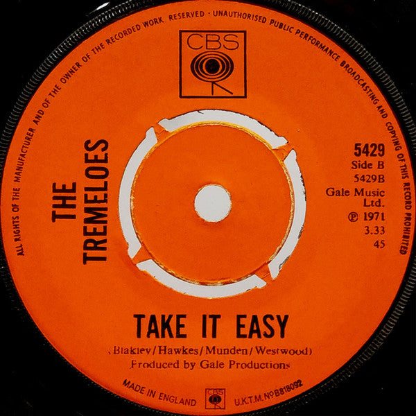 The Tremeloes : Right Wheel, Left Hammer, Sham (7", Single)