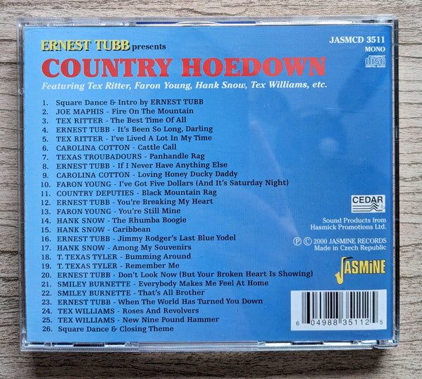 Various : Ernest Tubb Presents Country Hoedown (CD, Comp, Mono)