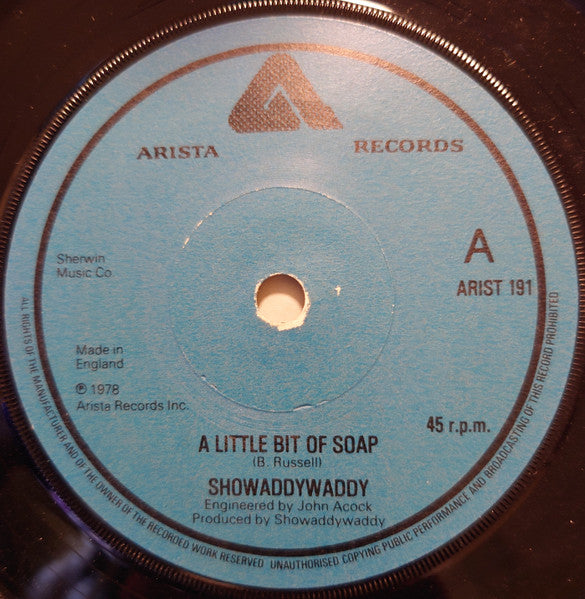 Showaddywaddy : A Little Bit Of Soap (7", Single, Sol)