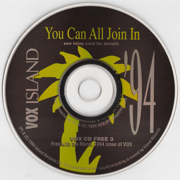 Various : You Can All Join In '94 (CD, Comp, Promo)