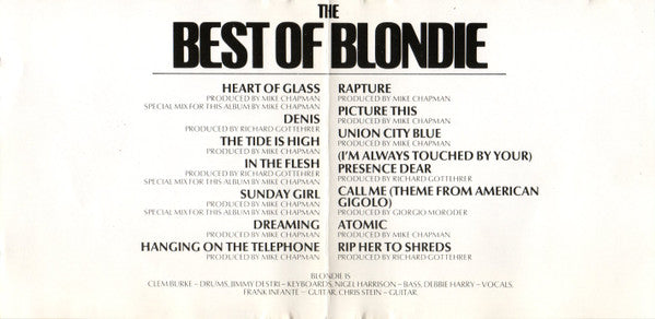 Blondie : The Best Of Blondie (CD, Comp, RE)