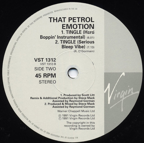 That Petrol Emotion : Tingle (12", Single)