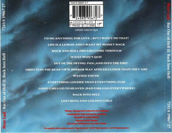 Meat Loaf : Bat Out Of Hell II: Back Into Hell (CD, Album)