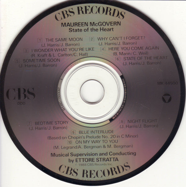 Maureen McGovern : State Of The Heart (CD, Album)