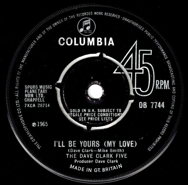 The Dave Clark Five : Over And Over (7", Single, 4-P)