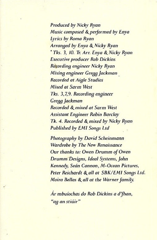 Enya : Shepherd Moons (Cass, Album)