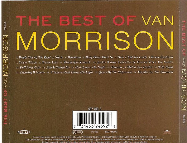 Van Morrison : The Best Of Van Morrison (CD, Comp, RE, RM, PMD)