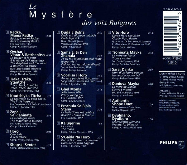 Marcel Cellier Presente Le Mystère Des Voix Bulgares : Volume 4 (CD, Album)