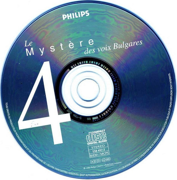 Marcel Cellier Presente Le Mystère Des Voix Bulgares : Volume 4 (CD, Album)