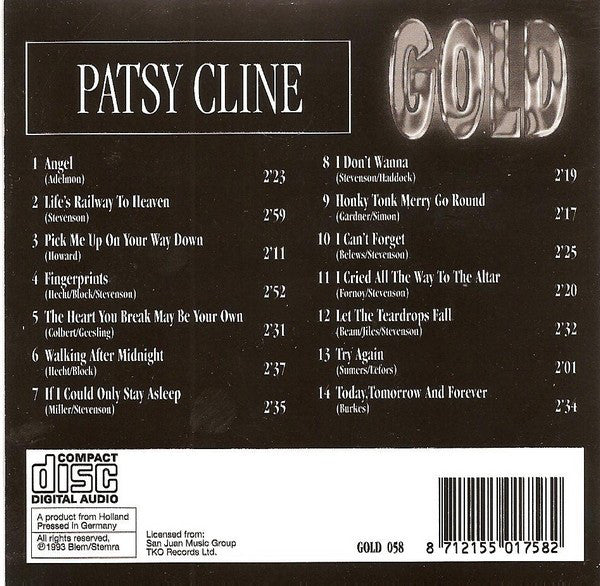 Patsy Cline : Gold (CD, Comp)