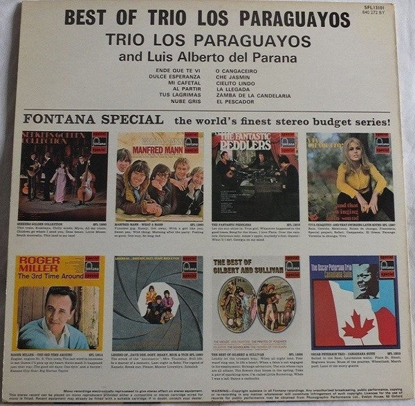 Luis Alberto del Parana y Los Paraguayos : The Best Of Los Paraguayos (LP, Comp, RE)