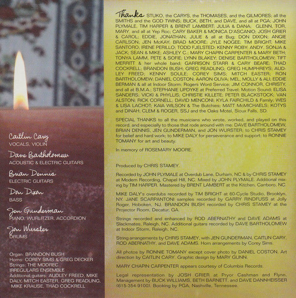 Caitlin Cary : I'm Staying Out (CD, Album)