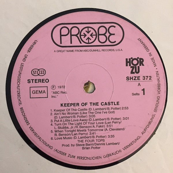 Four Tops : Keeper Of The Castle (LP, Album)