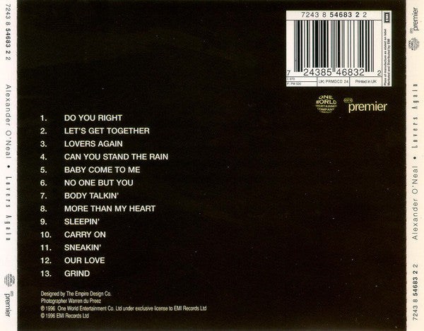 Alexander O'Neal : Lovers Again (CD, Album)