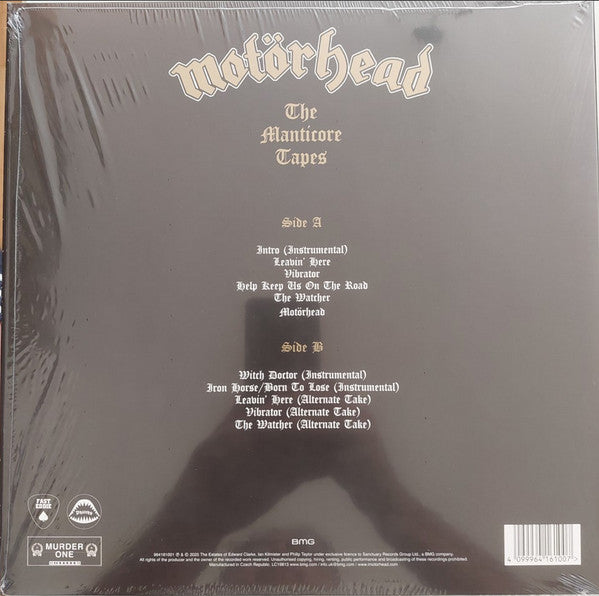 Motörhead : The Manticore Tapes (LP, Album, Ltd, Sil)