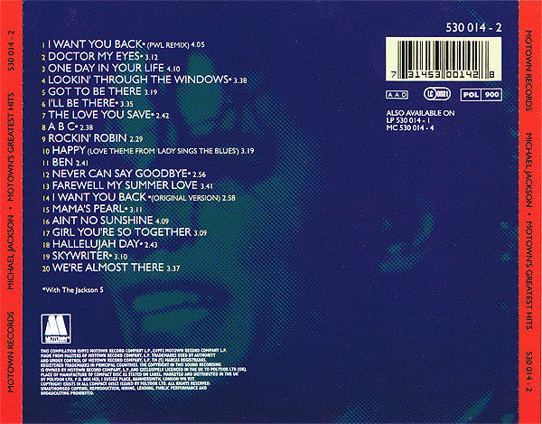 Michael Jackson : Motown's Greatest Hits (CD, Comp)