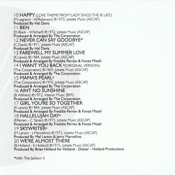 Michael Jackson : Motown's Greatest Hits (CD, Comp)