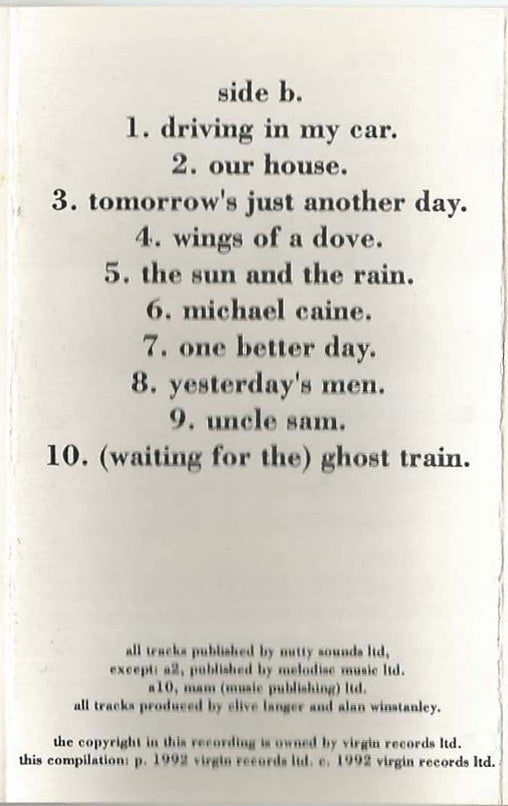 Madness : Divine Madness (Cass, Comp, Bla)