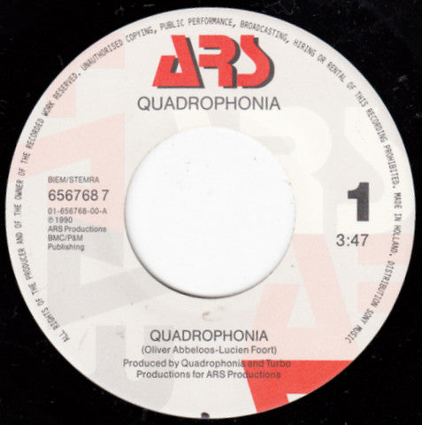 Quadrophonia : Quadrophonia (7", Single)