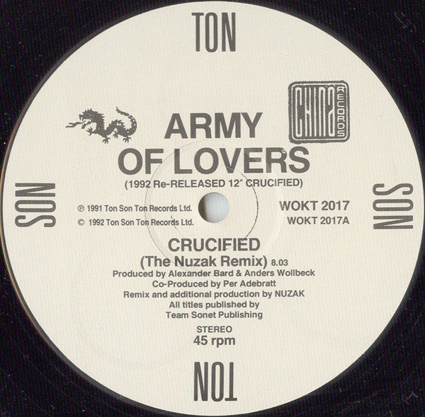 Army Of Lovers : Crucified (12", Single, RE)