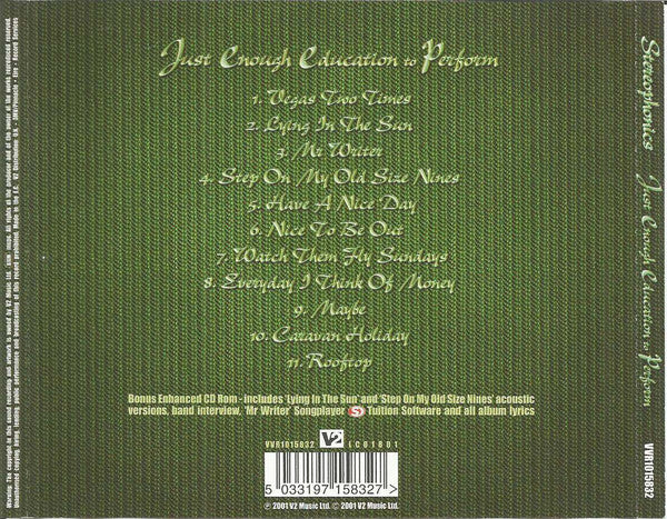 Stereophonics : Just Enough Education To Perform (CD, Album, Enh)