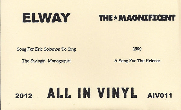 The Magnificent (4) / Elway (2) : The Magnificent / Elway (7", Pur)