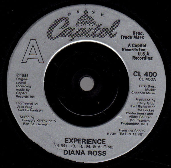 Diana Ross : Experience (7", Single, Sil)