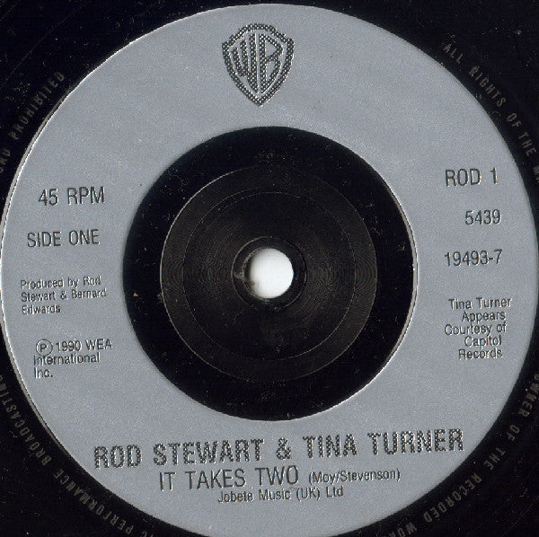 Rod Stewart & Tina Turner : It Takes Two (7", Single)