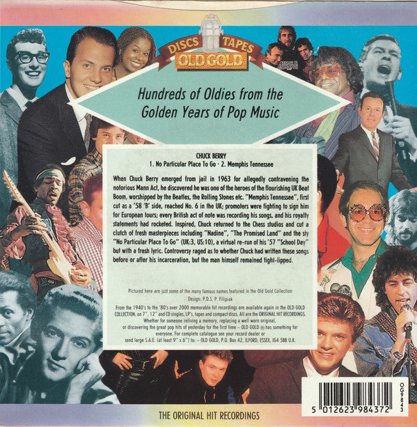 Chuck Berry : No Particular Place To Go / Memphis Tennessee (7", Single, Mono)