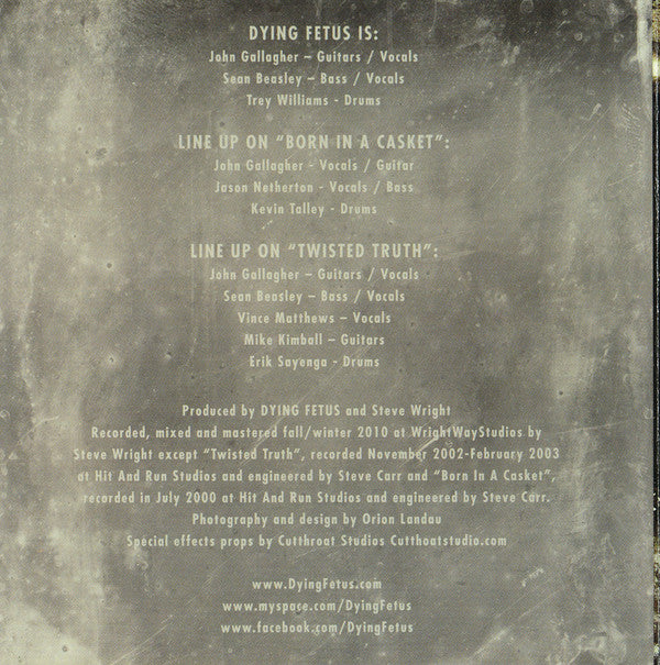 Dying Fetus : History Repeats (CD, EP)