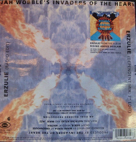 Jah Wobble's Invaders Of The Heart : Erzulie (7", Single)