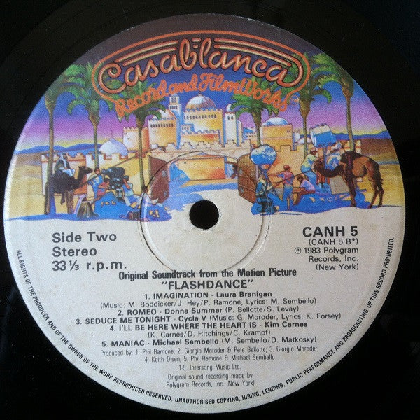 Various : Flashdance (Original Soundtrack From The Motion Picture) (LP, Album)